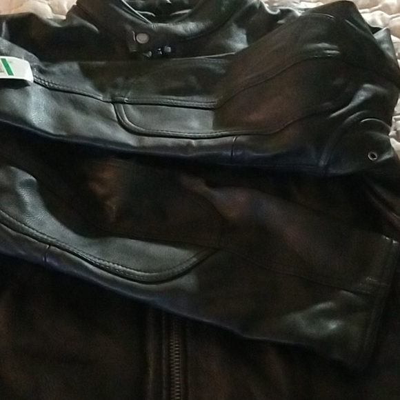 Leather Jacket ( Motorcycle Style ) - Picture 7 of 16